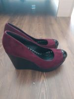 Лот: 17793059. Фото: 2. Замшевые туфли 40 р. с лакированным... Женская обувь