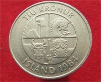 Лот: 10999594. Фото: 2. Монета №18999 Исландия (Крупная... Монеты