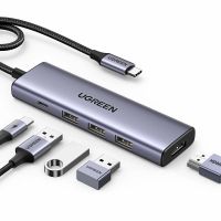 Лот: 25209901. Фото: 2. Хаб-USB UGREEN CM511 (15596) USB-C... Носители информации