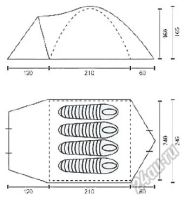 Лот: 5763926. Фото: 2. Палатка campack-tent туристическая... Туризм