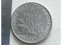 Лот: 8326977. Фото: 9. Монета 1 франк один Франция 1976...