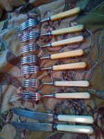 Лот: 19919432. Фото: 2. Ножи и вилки из нержавеющей стали... Посуда, кухонная утварь