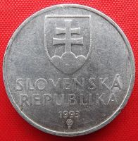 Лот: 2579683. Фото: 2. (№2299/LF) 50 геллеров 1993 (Словакия... Монеты