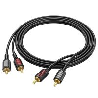 Лот: 22144749. Фото: 3. КАБЕЛЬ BOROFONE BL13 2RCA ->2RCA... Бытовая техника
