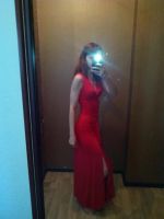 Лот: 7627295. Фото: 2. Платье длинное с разрезом по ноге. Женская одежда