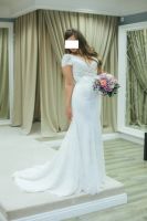 Лот: 6196311. Фото: 3. Роскошное свадебное платье р.44-46... Одежда, обувь, галантерея