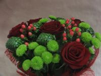 Лот: 4567959. Фото: 2. Шикарный сборный букет роз, хризантем... Цветы, букеты