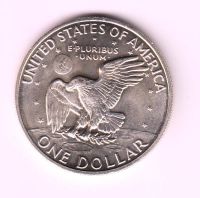 Лот: 11844142. Фото: 2. 1 доллар США серебро 1972г. Монеты