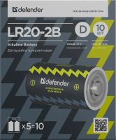Лот: 6951219. Фото: 2. Батарейка D LR20-2B Defender... Аксессуары