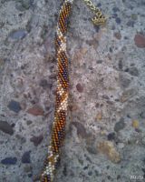 Лот: 18362149. Фото: 4. Браслет женский бисерный "Питон...