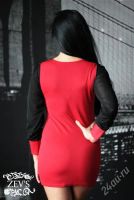 Лот: 2922217. Фото: 3. платье с прозрачным рукавом. Одежда, обувь, галантерея