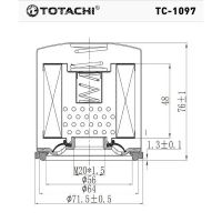 Лот: 20925373. Фото: 2. Фильтр масляный TC-1097 TOTACHI... Автозапчасти