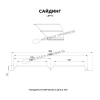 Лот: 24025755. Фото: 3. Сайдинг МЕТАЛЛ ПРОФИЛЬ Lбрус-15х240... Строительство и ремонт