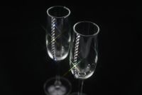 Лот: 8204416. Фото: 5. Свадебные бокалы со стразами...