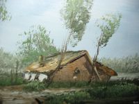 Лот: 13397972. Фото: 4. Винтажная картина масло холст... Красноярск