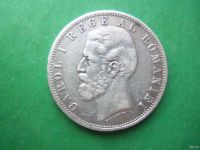 Лот: 18572036. Фото: 2. Румыния 5 лей 1881 г.,серебро. Монеты