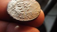 Лот: 10879035. Фото: 3. Отличная редкая денга 1731 года-видимый... Коллекционирование, моделизм