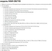 Лот: 19912489. Фото: 2. Набор инструмента КВТ НАИ-08/110... Инструмент и расходные