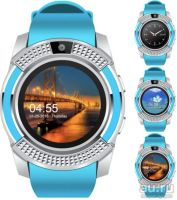 Лот: 15575565. Фото: 20. Умные часы Smart Watch V8 голубые...