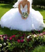 Лот: 1560042. Фото: 2. Свадебное платье обшитое кристаллами... Свадебная мода