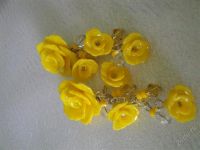 Лот: 812453. Фото: 3. полимерная глина серьги Желтая... Красноярск