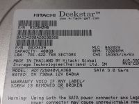 Лот: 18422473. Фото: 3. HDD 400gb Hitachi (3.5" Sata... Компьютеры, оргтехника, канцтовары