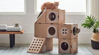 Лот: 12586897. Фото: 2. Дом - коробка для кота Куб. Животные и уход