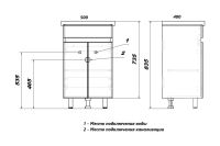 Лот: 23656665. Фото: 5. Тумба напольная Sanstar Квадро