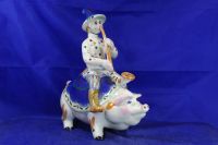 Лот: 20670059. Фото: 5. Дударь Петрушка скоморох на свинье...