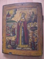 Лот: 3495127. Фото: 5. 19 век икона Богородица в короне...