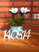 Лот: 4402564. Фото: 2. Птички и дата! Для свадебного... Свадебная мода