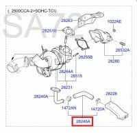 Лот: 25273448. Фото: 4. 28246-4A700 трубка слива масла... Красноярск