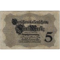 Лот: 18398228. Фото: 2. 5 марок 1914 г. Банкноты