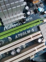 Лот: 9606610. Фото: 2. Материнская плата AsRock A780LM-s... Комплектующие