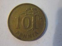 Лот: 7783507. Фото: 2. 10 пенни 1963 Финляндия. Монеты