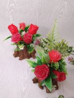 Лот: 20840993. Фото: 4. Цветы в гипсовом кашпо (мыло)