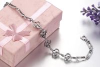 Лот: 3806007. Фото: 2. Браслет с покрытием белого золота... Ювелирные изделия, бижутерия, часы