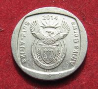Лот: 20241256. Фото: 2. ЮАР 1 ранд, 2014 г. Монеты