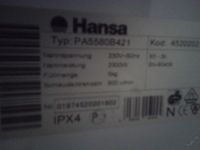 Лот: 5667905. Фото: 2. Стиральная машина Hansa б\у. Крупная бытовая техника