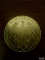 Лот: 12987475. Фото: 2. Монета 10 Deutsche Mark. Монеты