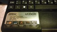 Лот: 8040202. Фото: 2. Нетбук MSI U135DX б/у. Компьютеры, ноутбуки, планшеты