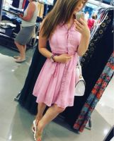 Лот: 7867879. Фото: 2. Нежное розовое платье 44 - 46. Женская одежда