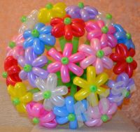 Лот: 3603320. Фото: 2. Цветы из воздушных шариков - букет... Сувениры, подарки