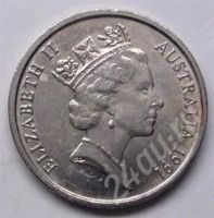 Лот: 197985. Фото: 2. Австралия. 5 цент 1991г. Монеты