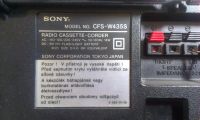 Лот: 3735378. Фото: 6. Магнитола Sony CFS-W435S