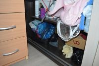 Лот: 8202444. Фото: 5. Шкаф венге с белым дубом и зеркалами...