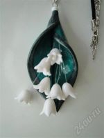 Лот: 379104. Фото: 2. Изделия из полимерной глины,колье... Ювелирные изделия, бижутерия, часы