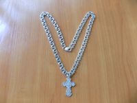 Лот: 7676640. Фото: 6. Цепь крест серебро