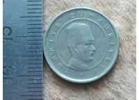 Лот: 12156726. Фото: 3. Монета 10 куруш Турция 2005 непрочекан... Коллекционирование, моделизм