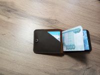 Лот: 25009343. Фото: 4. Зажим для купюр (натуральная кожа...